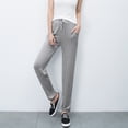 thumbnail image 4 of FAIWAD Women's Soft Comfy Lounge Jogger Pants Drawstring High Waist Cinched Bottom Sweatpant, 4 of 6