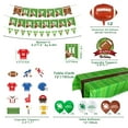 thumbnail image 2 of Football Theme Party Supplies - Including HAPPY BIRTHDAY Banner, Football Foil Balloons, Cake Topper, Tablecloth, Balloons for Game Day, and Football Birthday party Decorations, 2 of 7