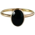 thumbnail image 5 of Black Onyx Gemstone Ring, Natural Onyx Tiny Ring, December Birthstone, Womens Ring, Gold Micron Ring, 925 Sterling Silver, Fine Jewelry, Dainty Ring, Minimal Stackable Ring, 5 of 5