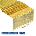 thumbnail image 2 of Gold Table Runner 108" x 12", Long Shining Sequin Table Runner, 2Pcs, 2 of 4