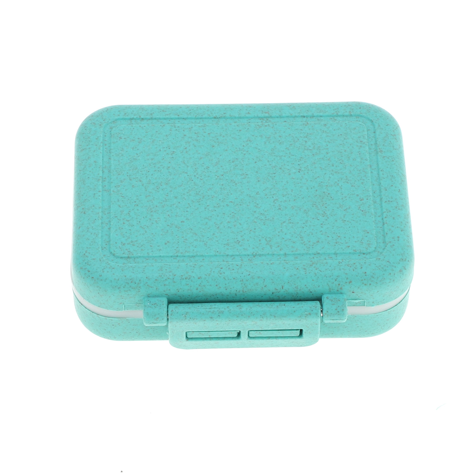 Unique Bargains 3 Grids Single Layer Pill Box for Travel 1 Pc Blue