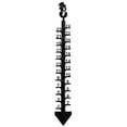 thumbnail image 2 of CJC 24" Snow Gauge, Snowflake Snowfall Measuring Gauge, Handmade Metal Snow Measuring Stick (Snowman), 2 of 10
