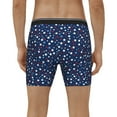 thumbnail image 4 of Cauagu Colorful Stars Print Men's Boxer Briefs, Funny & Cute Underwear Elastic Waistband Briefs Ideal Gift for Men,1-Pack, 4 of 7