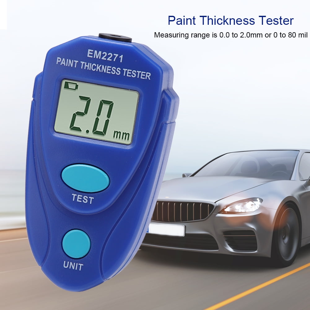 LCD Digital Car Paint Coating Thickness Probe Tester Gauge Meter Charm