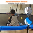 thumbnail image 3 of KFFKFF 10FT Outdoor Recreational Trampoline for Kids with safety Enclosure Net/Ladder Indoors Outdoors Free shipping!, 3 of 9