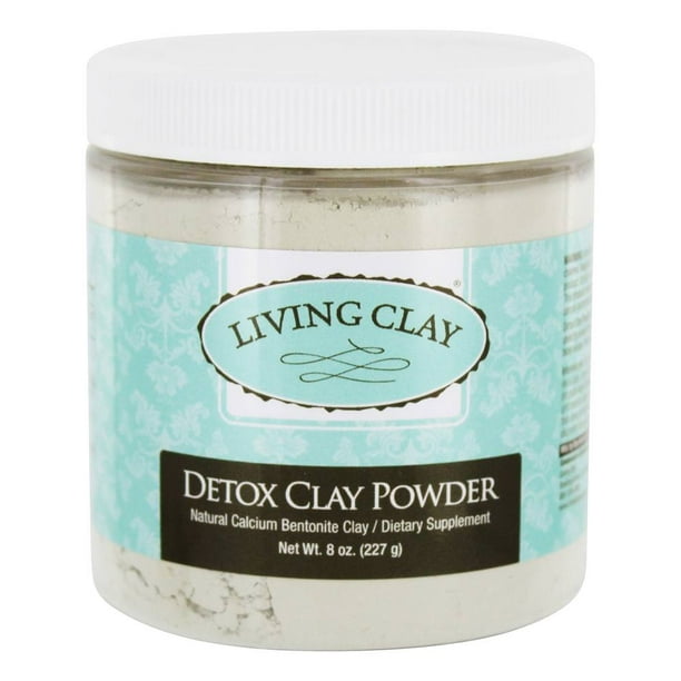 Living Clay Detox Clay Powder AllNatural Bentonite Calcium Clay for