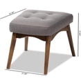 thumbnail image 6 of Bowery Hill Contemporary Tufted Ottoman in Gray, 6 of 6
