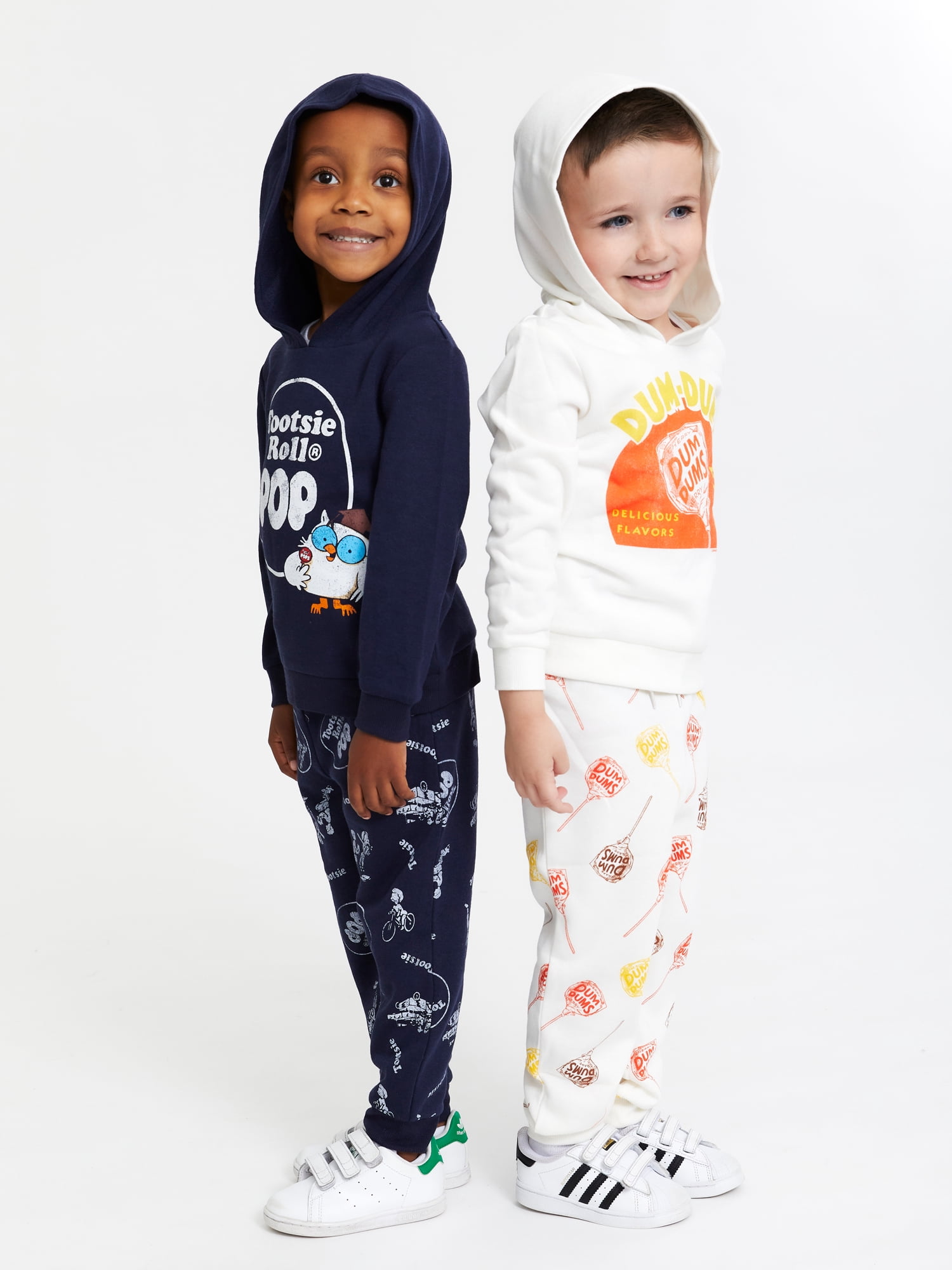 Dum Dums Lollipop Toddler Boy Fleece Hoodie Outfit Set, Sizes 12M-5T
