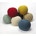 thumbnail image 2 of Cool Woven Jute Pouf Ottoman, 2 of 4