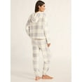 thumbnail image 2 of Joyspun Women's Plush Pajama Set, 2-piece, Size XS to 3X, 2 of 5