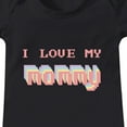 thumbnail image 3 of MHZLDYZ Baby Boy Outfits Boys And Girls Cartoon Color Printing I Love My Mommy Print Short Sleeved Crawl Clothes Summer Solid Color 0 To 24 Months Kids Onesies 6-9 Months Baby Clothes Boy (Black,24M), 3 of 3