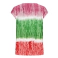 thumbnail image 5 of Yuzhih Tops for Women 2024 Summer Trendy Scoop Neck Short Sleeve T Shirts Casual Baggy Printed Tops, 5 of 5