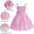 thumbnail image 4 of Girls Barbiiiie Pink Costume Dress Movie Cosplays Outfits Kids Halloween Party Dress Up, 4 of 8