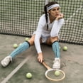 thumbnail image 6 of Naloa Turquoise Wooden1 Knee Socks, High Socks Long Stretchy Sock Women Knee High Stocking, Long Socks for Women, 6 of 6