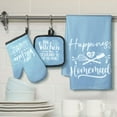 thumbnail image 3 of HEETLY Farmhouse All-in-One 6-Piece Kitchen Essentials, Heavy Duty 500°F Cotton Oven Mitts and Pot Holders Sets with Kitchen Towels, 3 of 8