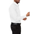 thumbnail image 4 of G-Style USA Men's Regular Fit Long Sleeve Solid Color Dress Shirts - White - 1X - 17-17.5 - 34-35, 4 of 6