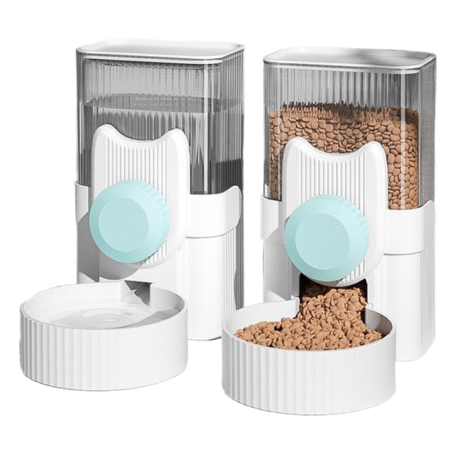 kurtrusly 2pack/lot Hanging Automatic Food And Water Dispenser For Rabbits Gravitys Rabbit Feeder Set Ferret B