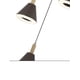 thumbnail image 2 of Lampara Colgante Iluminacion Luz Vic Cono Cafe 3 Luces, 2 of 2