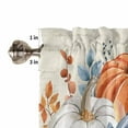 thumbnail image 5 of Valances for Windows Thanksgiving Fall Rod Pocket Cafe Window Treatments Valance Curtains for Kitchen Bathroom Laundry Basement Windows 42"x12", 5 of 6
