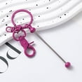 thumbnail image 1 of Llavero de cuentas DIY con degradado de color, llavero de metal con cuentas hecho a mano creativo, 1 of 6