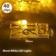 thumbnail image 5 of Cadena de luces LED decorativas de 6 m y 40 LED para iluminación interior, dormitorio, Navidad y habitación infantil. Funciona con pilas., 5 of 5