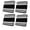Black, variant on Outdoor Patio Cushion Covers 4 Pack Navy Sage Striped Patio Chair Cushion Covers with Ties and Zipper Classic Farmhouse Stripes Waterproof Outdoor Seat Cushion Covers for Patio Furniture 22"x22"