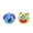 Blue + Yellow, variant on Smushers Squishy 5-Pack, Cute Moldable Face Swap Squishy Balls, Assorted Expressions Slow Rise Squeeze Toys, Collectible Desk Decor & Sensory Gadgets