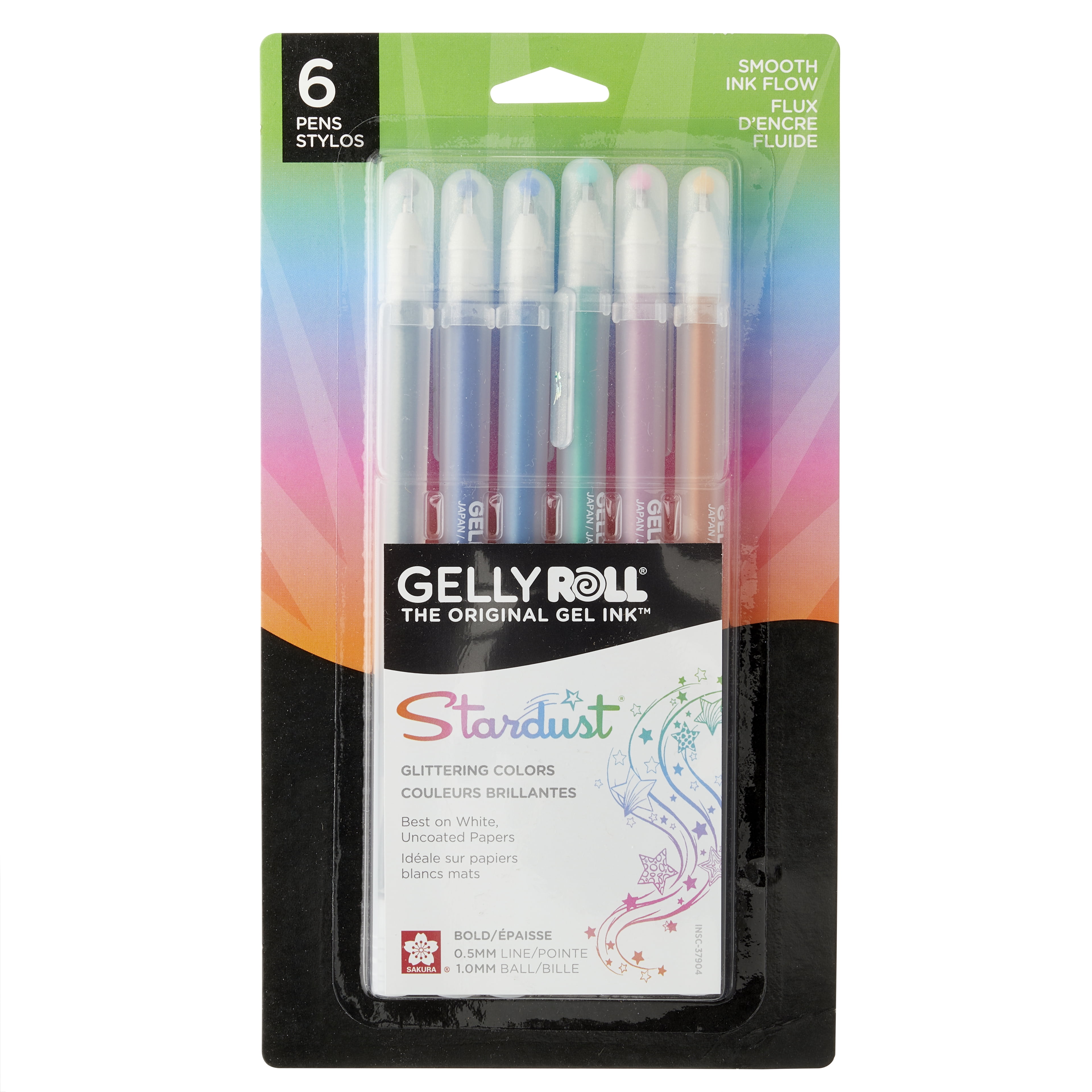 Gelly Roll Stardust Meteor Glitter Gel Pen Set, 6 Packs: 6 ct. (36 total)