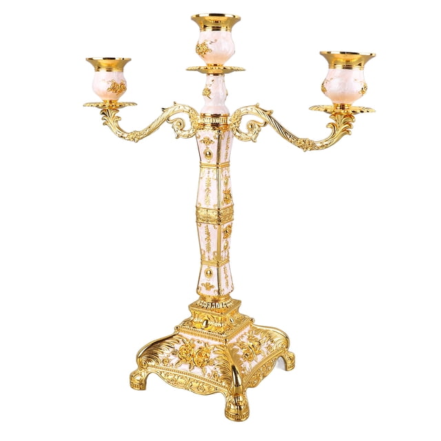 Candelabro de pilar Candelabro de brazos de metal Candelabro de metal europeo Candelabro vintage Achieve More Jadeshay A