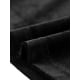 thumbnail image 5 of Camisa de Cuello Volante Inspire Chic para Mujeres, Blusa de Terciopelo de Manga Corta 3XL Negra, 5 of 6