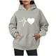 thumbnail image 1 of WILLBEST Sudadera con Capucha y Cordón Ajustable, Estilo Casual, para Mujer, Ideal para Otoño E Invierno, Perfecta para Actividades Al Aire Libre Tallas Grandes, con Estampado de Letras Grande, 1 of 6