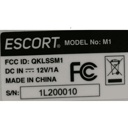 ESCORT M1 DASH CAM - Companion Dash Cam to your Escort Radar Detector. Video/audio Clip Saving, Editing & Sharing