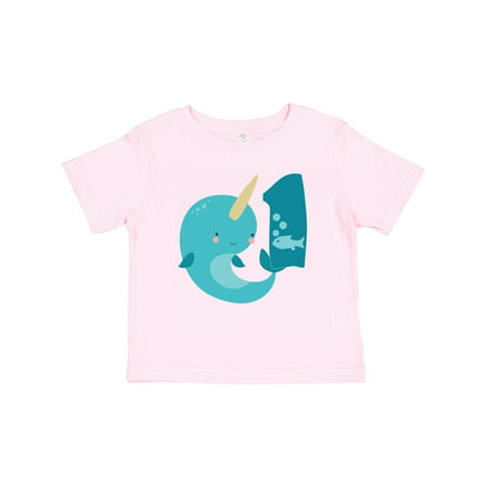 

Inktastic Narwhal 1st Birthday Gift Baby Boy or Baby Girl T-Shirt