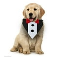 thumbnail image 6 of Pet Tuxedo Pet Suit Pet Wedding Bandana Collar with Bow Tie, Adjustable Pet Tux Formal Pet Costumes, Engagement Birthday Tuxedo for Large Extra Large Pet, 6 of 6