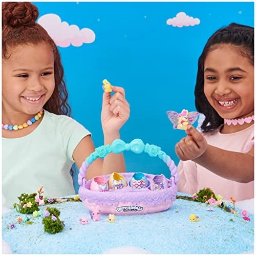 Hatchimals CollegGtibles, canasta familiar de juguetes de primavera con 6 personajes de co HATCHIMALS Hatchimals