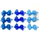 thumbnail image 5 of Pasadores para el cabello con lazo con bisagra automática para niñas Tara, selección de 18 piezas (mezcla azul), 5 of 5