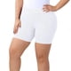 thumbnail image 1 of TaTaai Women's Plus Size Ribbed Yoga Shorts 3 Inch Elastic Waist Stretchy High Waist Athletic Gym Workout Non See Through Tummy Control Casual Lounge Bottoms Gift, 1 of 8