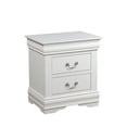 thumbnail image 3 of Tcbosik Wooden Nightstand with 2 Storage Drawers Accent Bedside Table for Bedroom Living Room, White, 3 of 5
