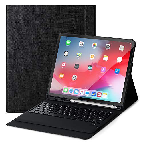 iPad Pro 12.9 Keyboard, Tablet Keyboard Case Sleep/Wake Smart Cover ...