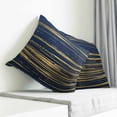 thumbnail image 3 of Blue Yellow Striped Pillow Covers 20x20 Inch Decorative Throw Pillow Cover, Modern Abstract Art Stripes Sofa Pillowcases Accent Cushion Case Home Decor Bedroom Living Room, 3 of 6