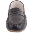 thumbnail image 2 of ABSOLUTE FOOTWEAR Womens Action Leather Slip On Mocassin Summer Loafers - Black - US 7, 2 of 6