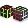 thumbnail image 1 of Speed Cube Set, 2x2x2 3x3x3 Speed Magic Cube, Carbon Fiber, 1 of 5