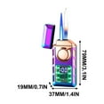 thumbnail image 2 of JGJJUGN Intelligent Voice Controlled Rechargeable Lighter, Dual Flame Windproof Torch Lighter, Adjustable Flame USB Electric Lighter, Battery Display, Ideal for Camping, BBQ, Parties, and Gifts, 2 of 3
