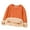 Orange, variant on Boys Girls Fleece Lined Pullover Tops Crewneck Sherpa Sweaters Kids Warm Winter Clothes Solid Color (5-6 Years, Orange)