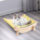 thumbnail image 1 of Hamaca para Gatos, Cama para Gatos, Camas para Dormir Portátiles Transpirables, Mecedora Extraíble de Madera para Gatos, Silla Columpio para Gatos Peq Amarillo Yinane Hamaca mecedora para gatos, 1 of 8