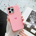 thumbnail image 3 of Cheeroll Shock Resistant Silicone Slim Cell Phone Case for Apple iPhone 15 Plus, Pink, 3 of 11