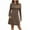 Brown Sweater Dress, variant on Winter Dresses for Women 2025,Long Sleeve Petite Sweater Dress,Knee Length Bodycon Fall Wedding Guest Dress