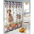 thumbnail image 6 of Fall Pumpkin Shower Curtains for Bathroom, Welcome to Fall Purple Flower Deciduous Waterproof Fabric Shower Curtain for Bathroom Bathtub Decoration, Machine Washable, 54x"78", 6 of 9