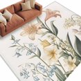 thumbnail image 2 of 6'x9' Area Rugs, Vintage Spring Floral Indoor Outdoor Area Rug for Living Room Bedroom, Summer Flowers Farmhouse Washable Bathroom Rugs Kitchen Floor Carpet Mats Home Decor Aesthetic, 2 of 8