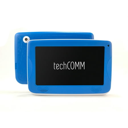 TechComm M2 7â HDD 8GB Android 5.1 Touch Screen Brightly Colored Tablet for Children's Learning and Entertainment with Dual Camera WiFi and Bluetooth